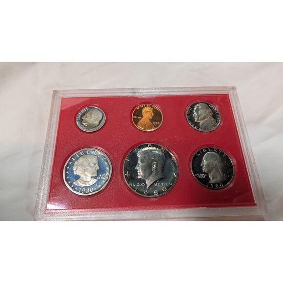 United States Proof Set 1980 6 US Coins - Picture 2 of 3